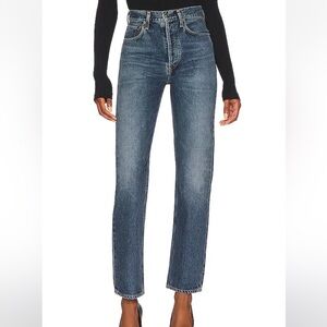 Agolde Women's Straight Leg Jeans - Dark Blue